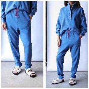Xirena Crosby Sweatpants Size Large Ocean Blue Cotton Relaxed Loungewear